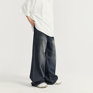 Loose Fit Ripped Distressed Jean