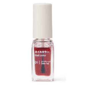 Amazon | MUJI 無印良品 ネイルカラー クリアレッド 5mL