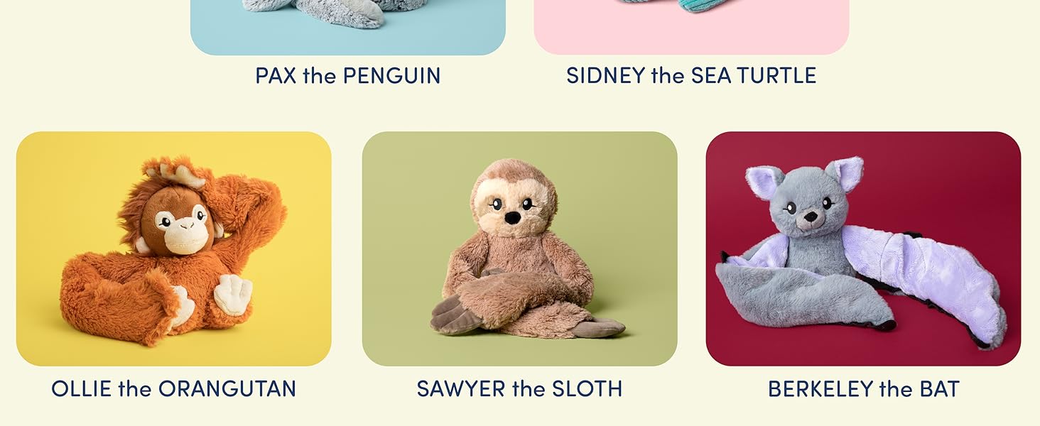 Meet the Hugarounds by Hugimals World. 2lb unscented microwavable and freezable wraparound plush