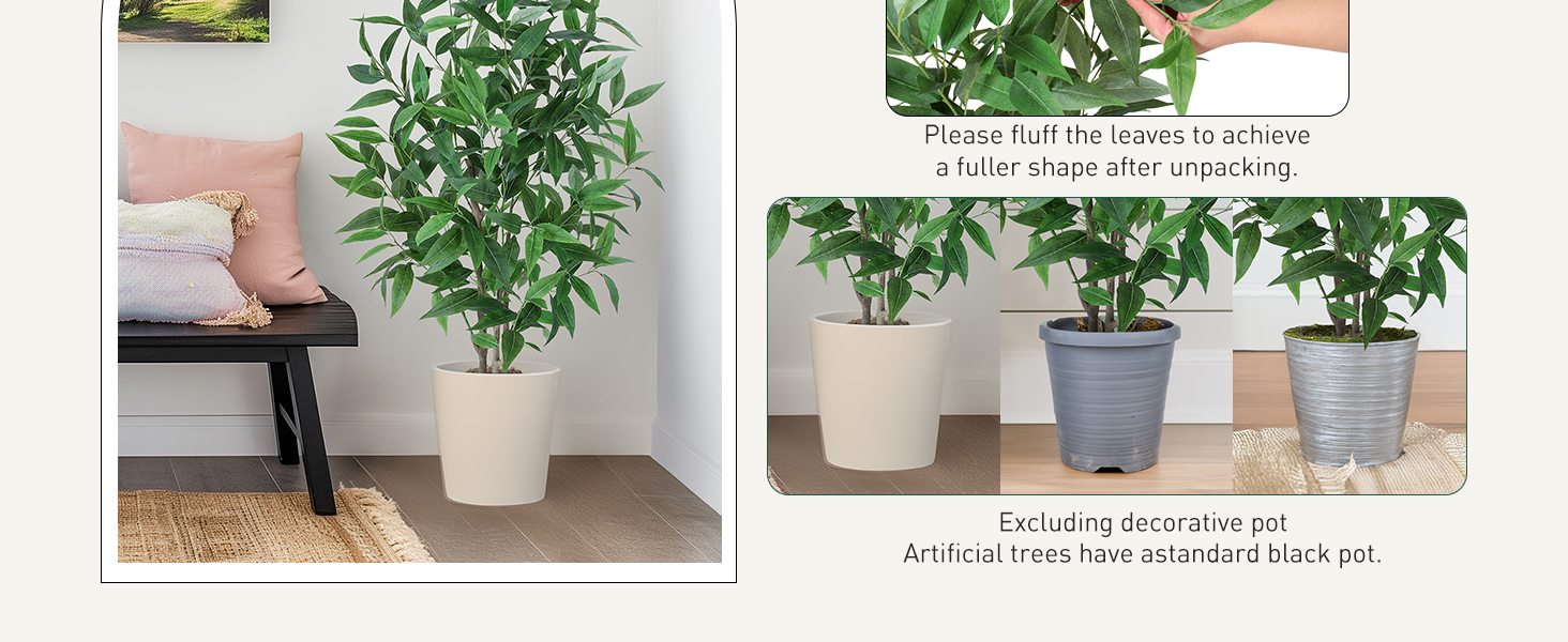 Artificial Eucalyptus Tree, 4ft Tall Fak... 13 ANP120 6