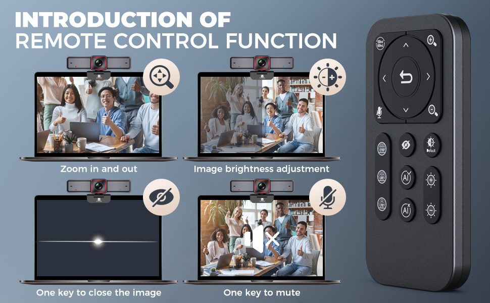 VITADE 4K cam with AIPowered Framing,Remote Control 