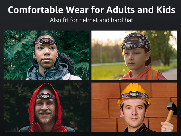headlamps for adults and kids