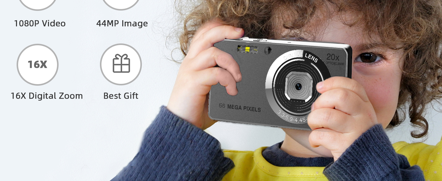 4K Digital Camera,Nolansend 4K 56MP Autofocus Vlogging Camera with 32G Memory Card 20X Digital Zoom,Powerful Cameras for Photography with 2 Batteries for Teens,Kids,Beginners 11 4K Digital Camera