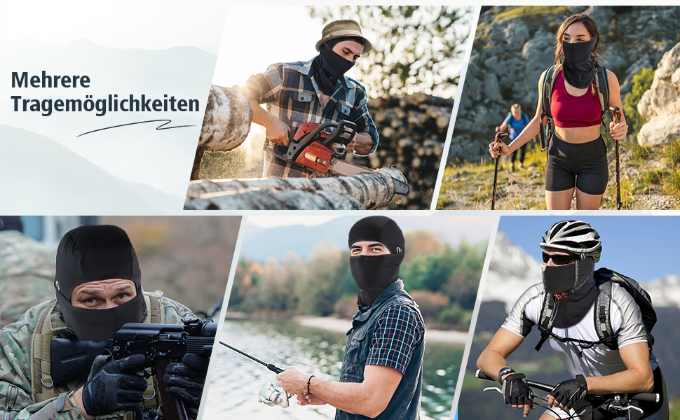  Sommer Sturmhaube für Herren und Damen