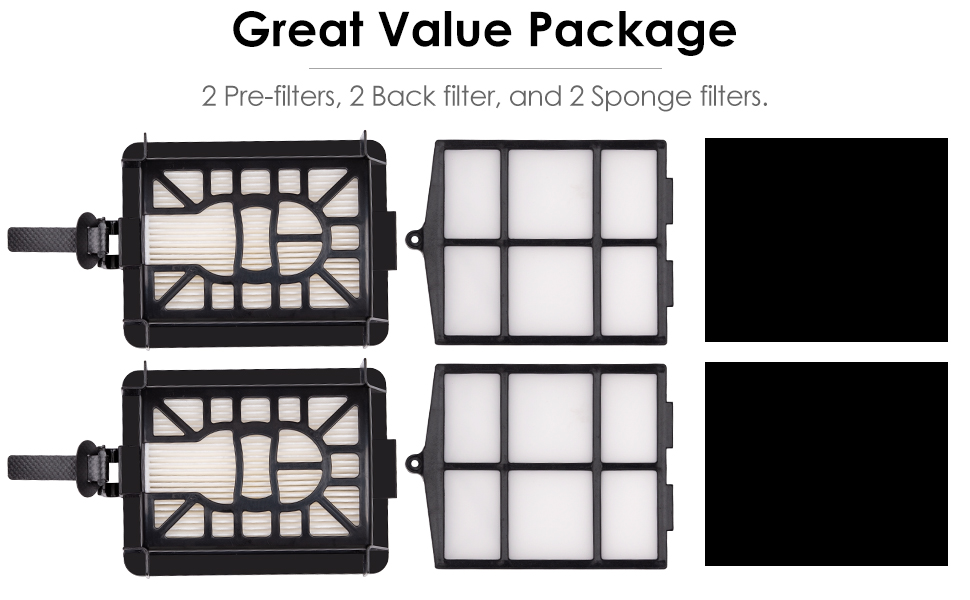 (6 Pieces) HEPA Filters Compatible With Shark AI AV2501AE