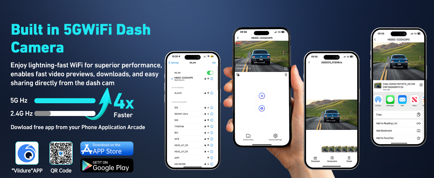 dashcam front and rear camera