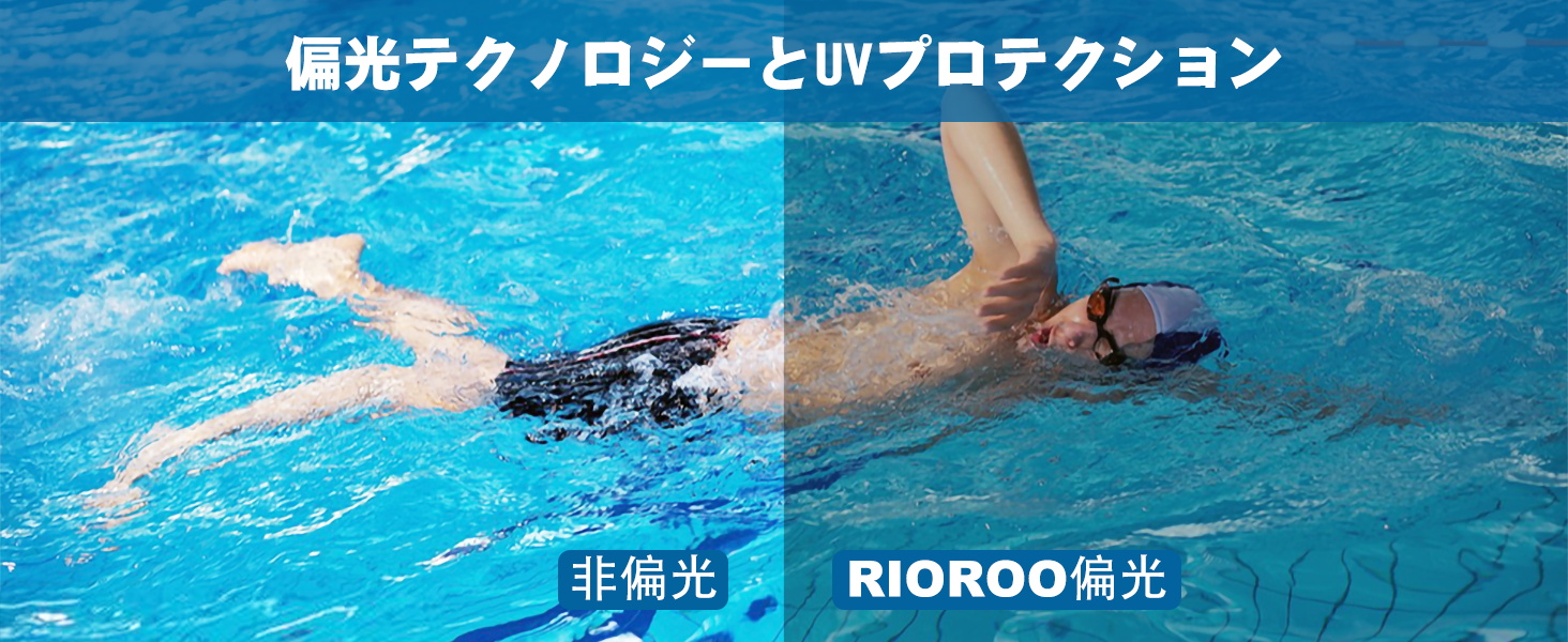 偏光スイミングゴーグル