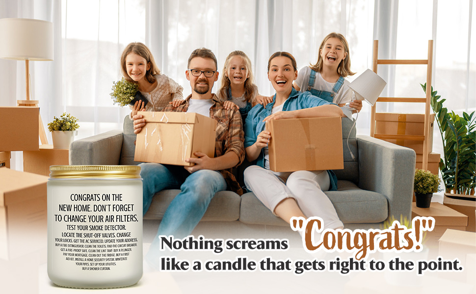 Housewarming Gifts New Home, House Warming Candle for New House, Apartment, First Home