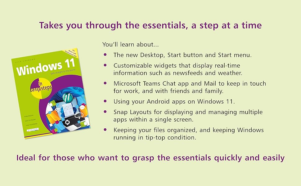 Windows 11 in easy steps: Vandome, Nick: 9781840789478: Amazon.com: Books