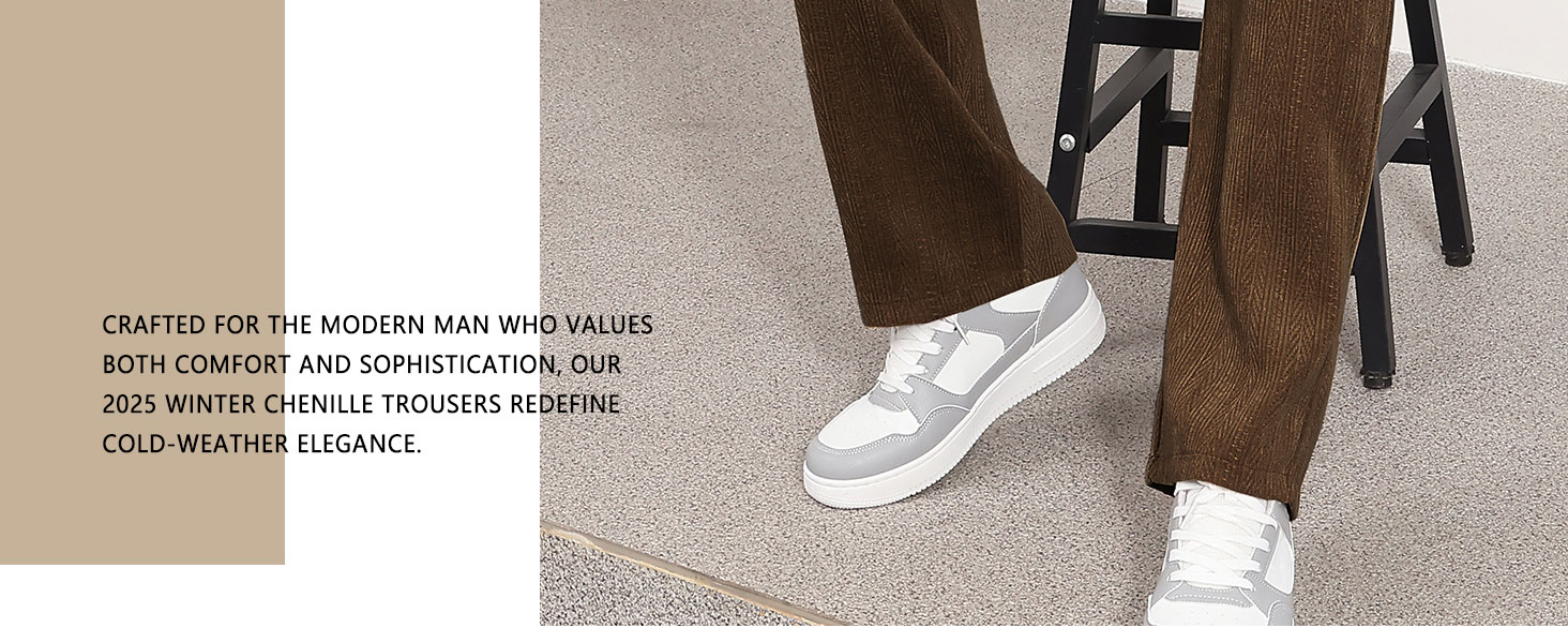 Mens Casual Elastic Waist Drawstring Trousers Fashion Loose Fit Wide Leg Pants Straight Sweatpants