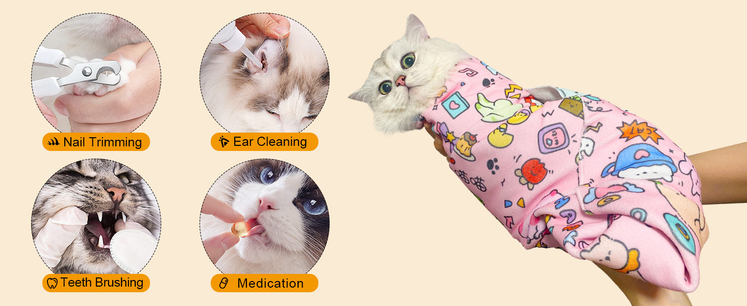 Cat Grooming Wrap Self-Adhesive