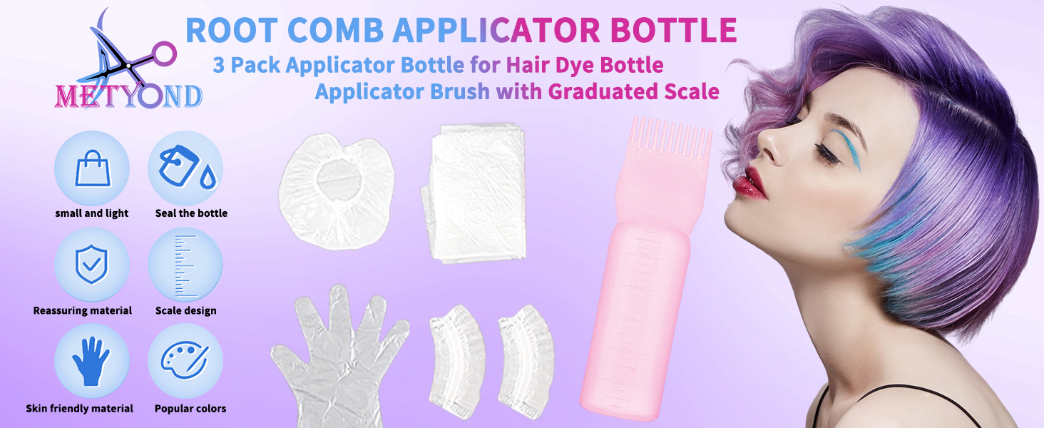 Metyond Root Comb Applicator Bottle 6 Ounce Hair Oil