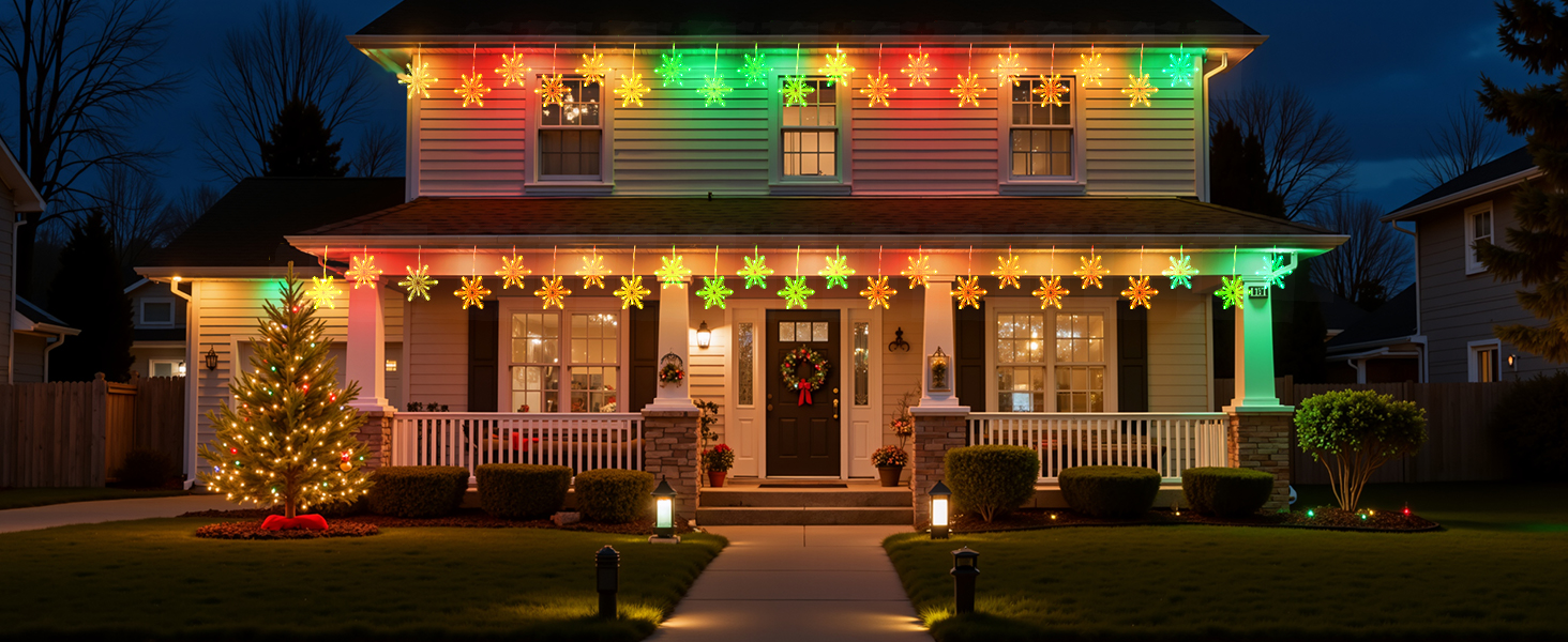 christmas snowflake lights