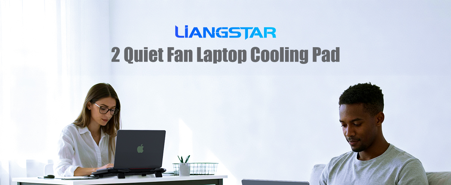 LIANGSTAR 2 Quiet Fan Laptop Cooling Pad
