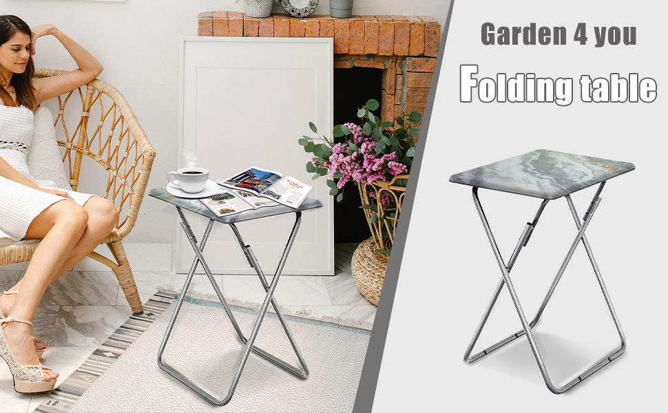 Garden 4 you Portable Folding TV Tray Dinner Snack Trays