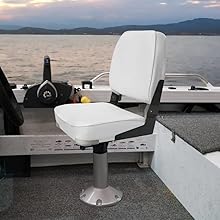 Amazon.com : Oceansouth Deluxe folding boat seat (Blue/White