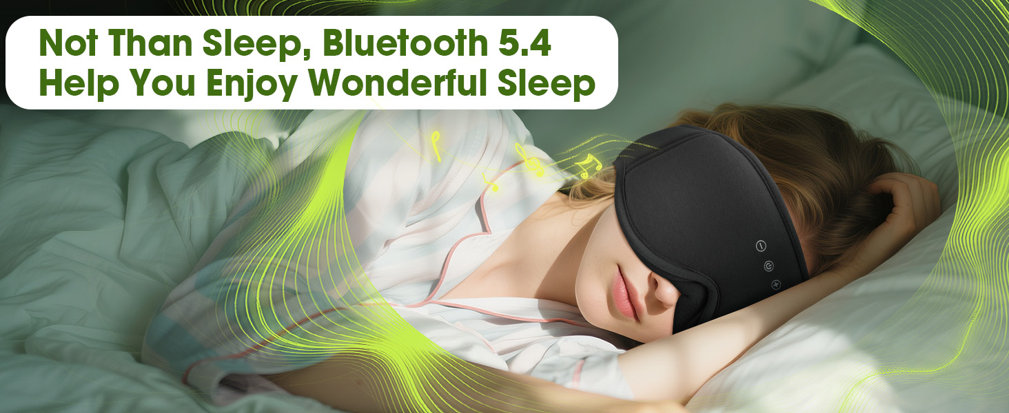 bamboo sleep eye mask bluetooth headphone for sleep