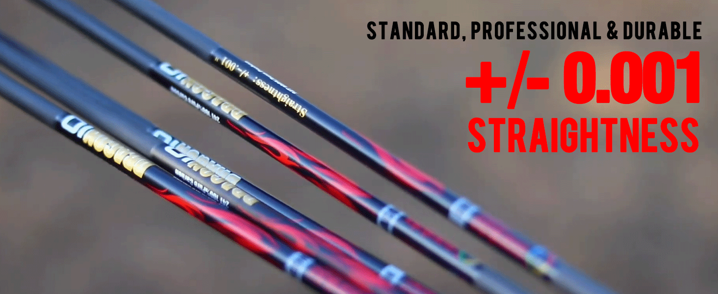 Standard hunting carbon arrows for compound bow 