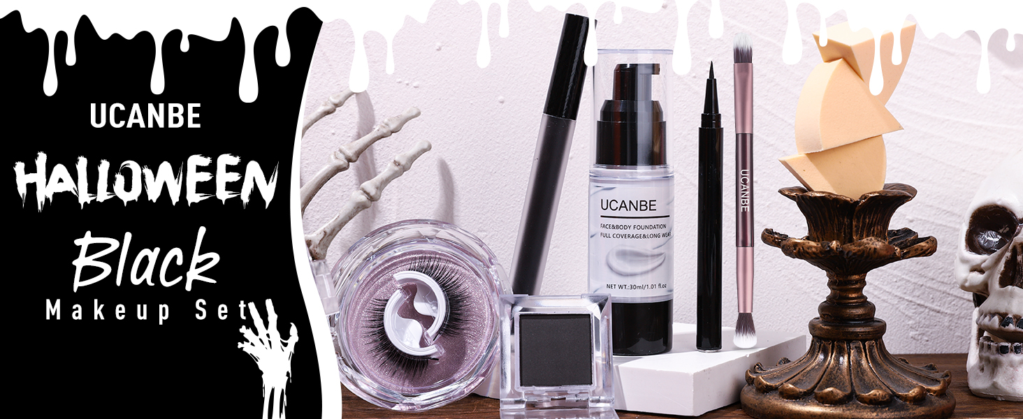 halloween black makeup kit