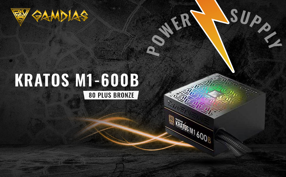 Amazon.in Buy GAMDIAS Kratos M1600B Addressable 600W 80 Plus Bronze