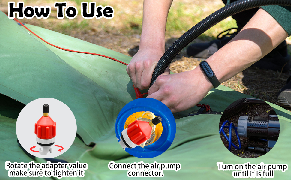 Inflatable SUP Pump Adaptor, Paddle Board SUP Valve Adapter