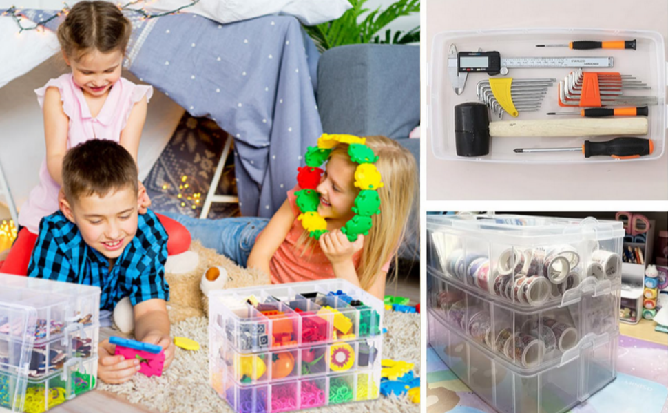 Transparent Craft Storage Box