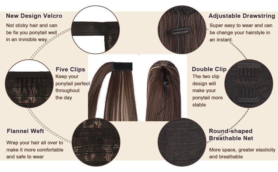 Drawstring Ponytail Extensions