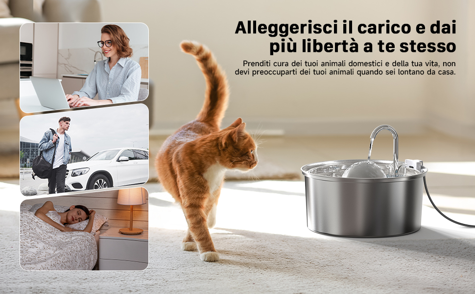 fontanella per gatti acciaio, fontana gatto offerta, fontanella per gatti, fontana per gatti