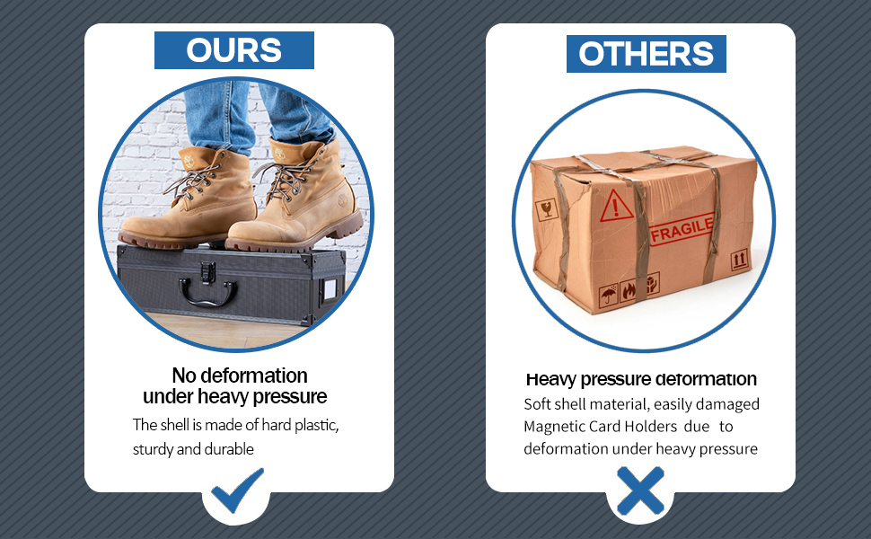 D DACCKIT Toploader Storage Box Top Loader Case with