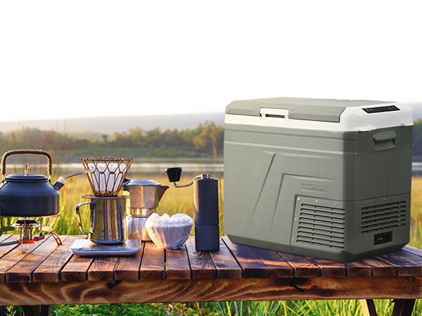 Amazon.co.jp: Alpicool 車載冷蔵庫 40L ポータブル冷蔵庫 2室