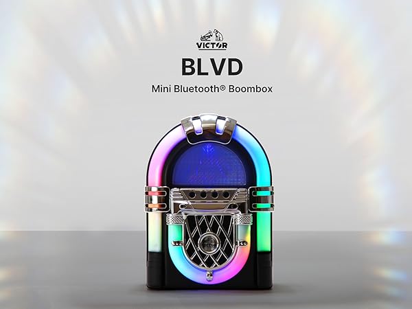 Amazon.com: VICTOR VDTJ-1000 Mini Bluetooth Jukebox with