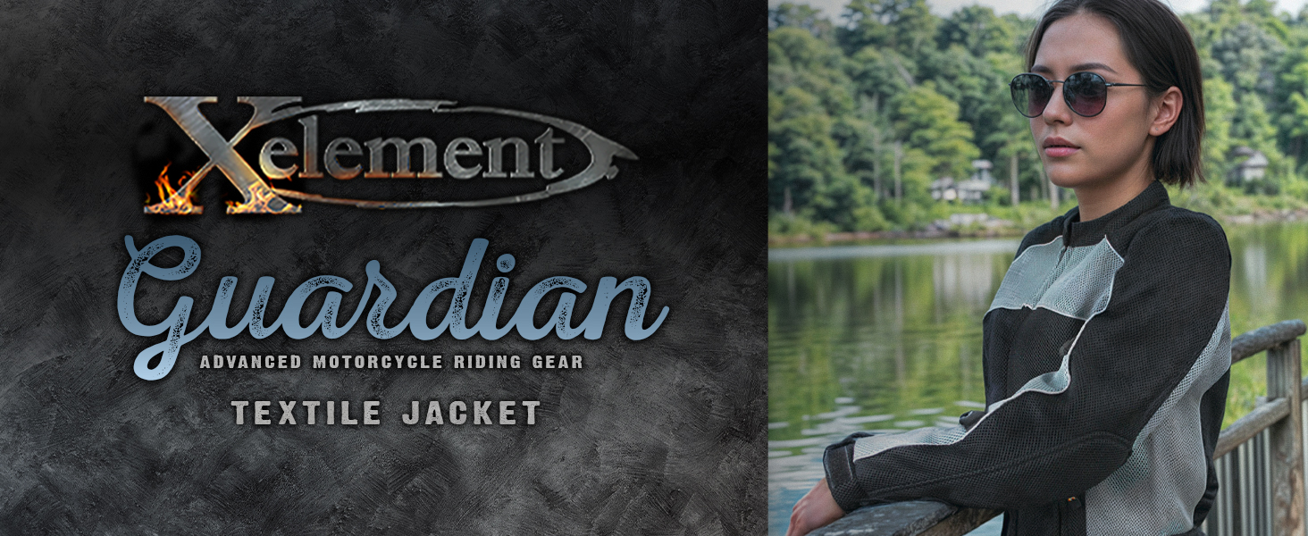 Xelement textile hoodie jacket cotton removable ce armor nylon black motorcycle riding outdoor gear
