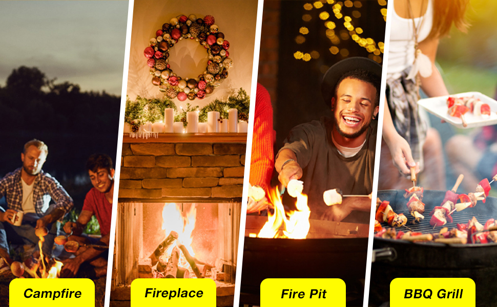 Realcook Natural Fire Starters for Fireplaces Upgraded