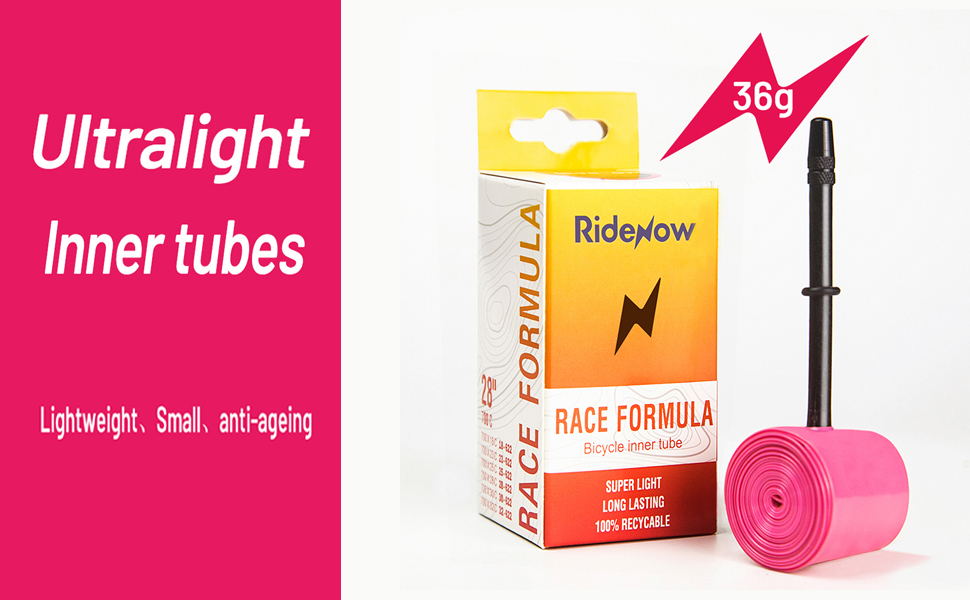 RideNow Ultralight Bike Inner Tube 700 x 1832 Road