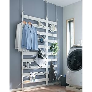 BELLE MAISON つっぱり ラダーラック 86cm ホワイト ベルメゾン