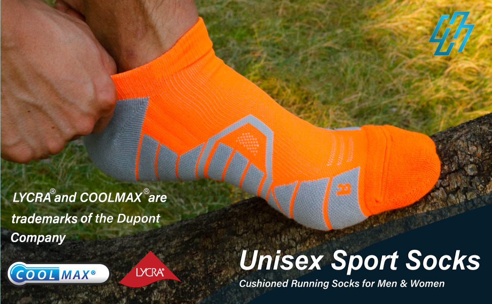 Hylaea Athletic Running Socks Cushion Padded Moisture Wicking Low Cut Clothing