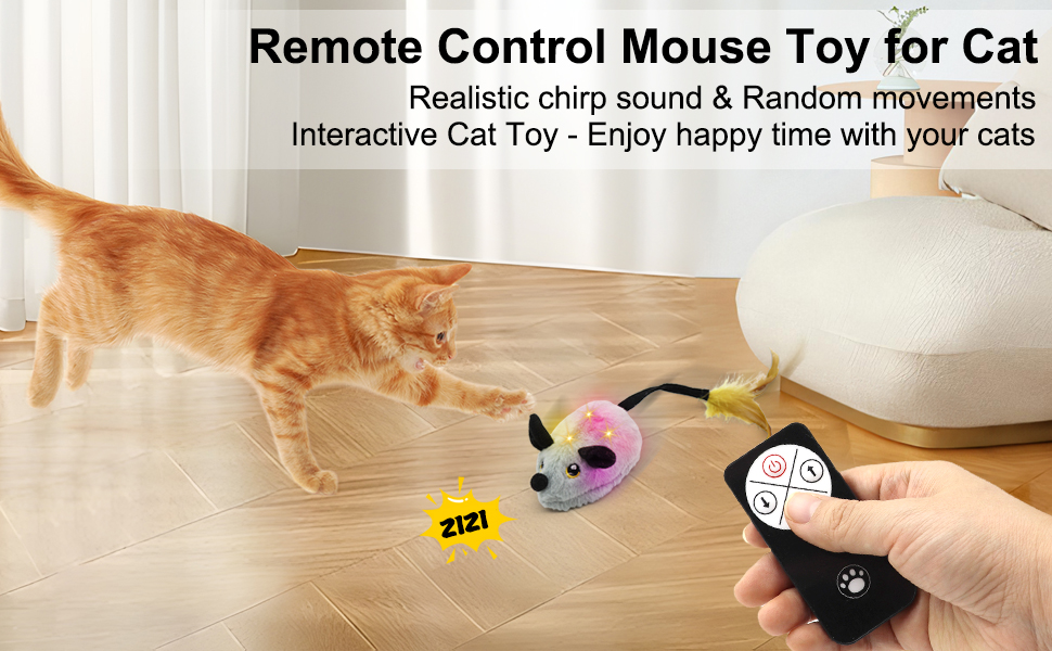 Remote Control Mouse Toy for Cat