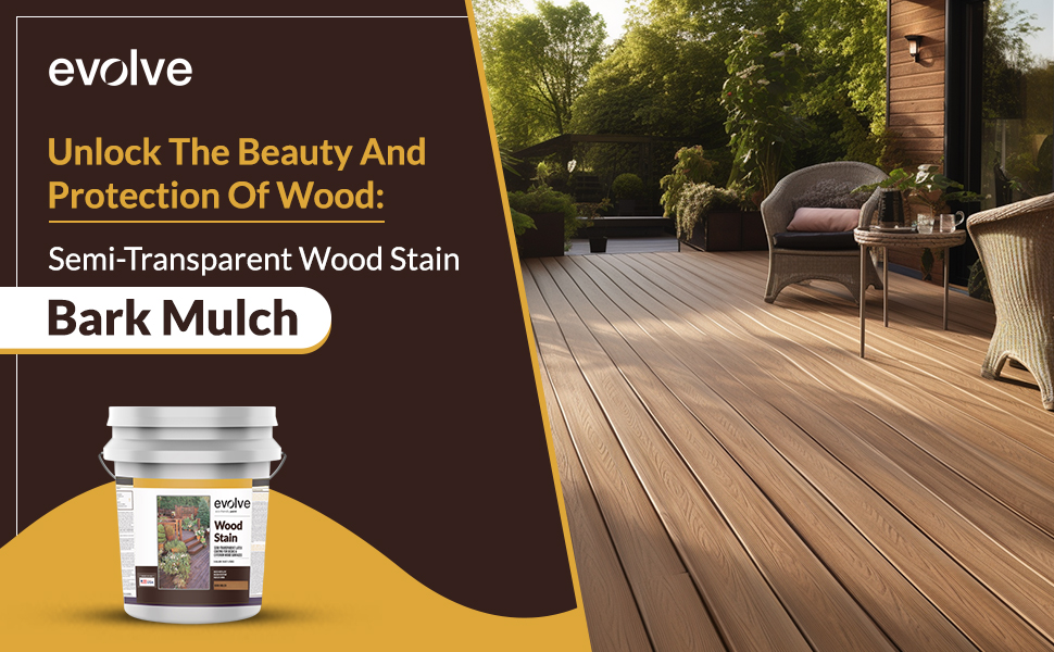 Evolve Wood Stain SemiTransparent, UV Protection, for All Wood