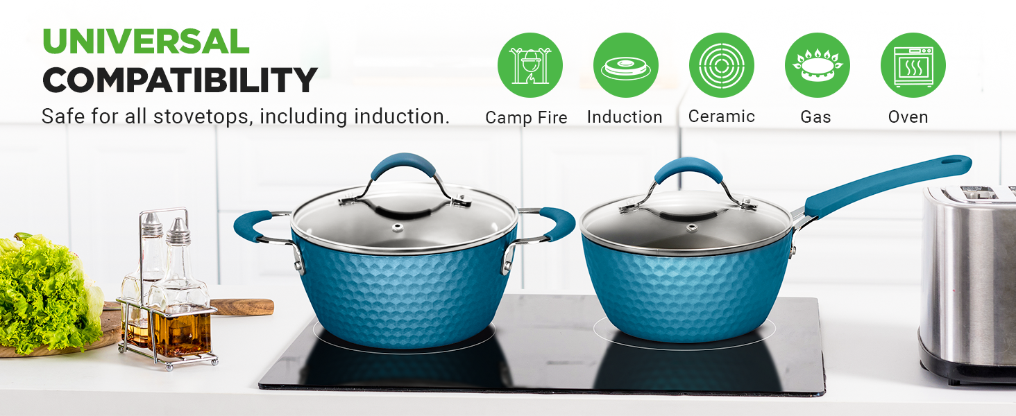 ware pots and pans nonstick pan frying cookware sets silverware set house blue diamond 