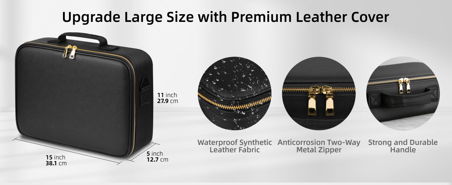 travel makeup bag with led mirror