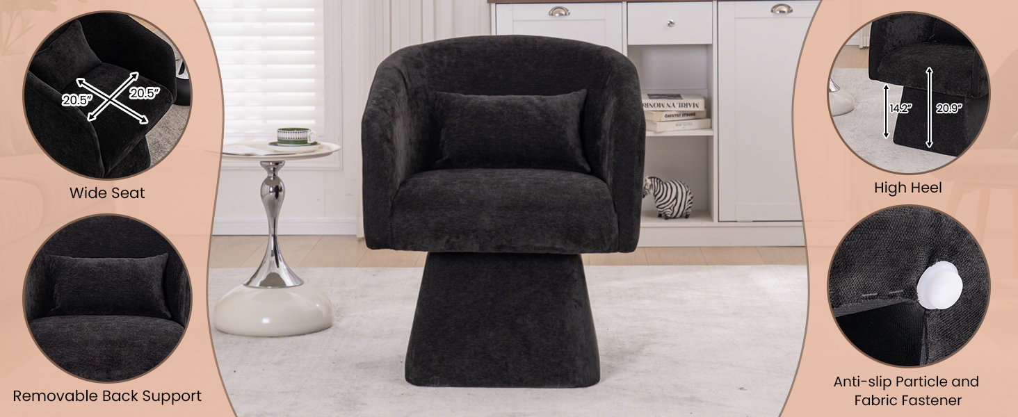 swivel barrel chair
