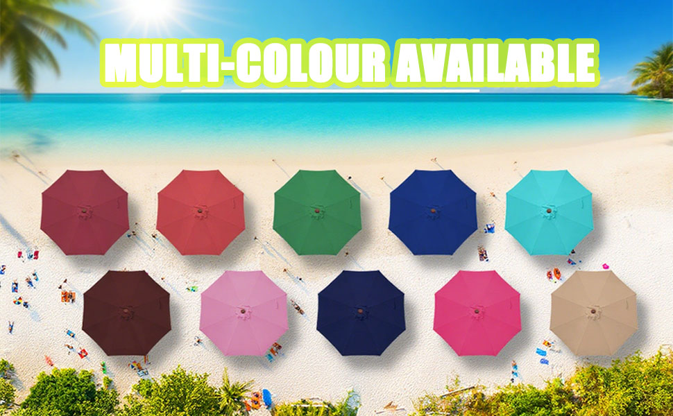 outdoor umbrella replacement canopy