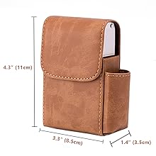 heso × VIDEOTAPEMUSIC POUCH and MIRROR Amazon.com: Boshiho PU Leather Cigarette Case with Lighter