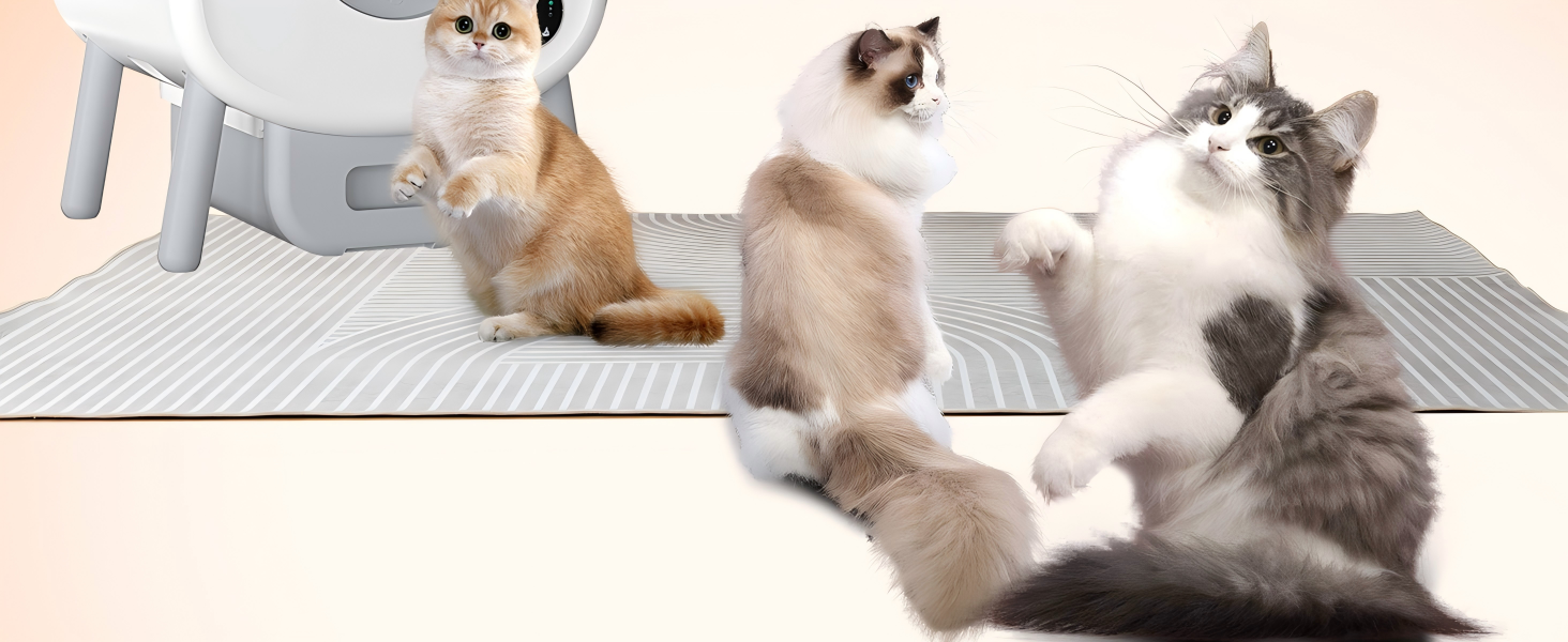 110L Automatic Litter BoxRobot for Multiple Cats, Self