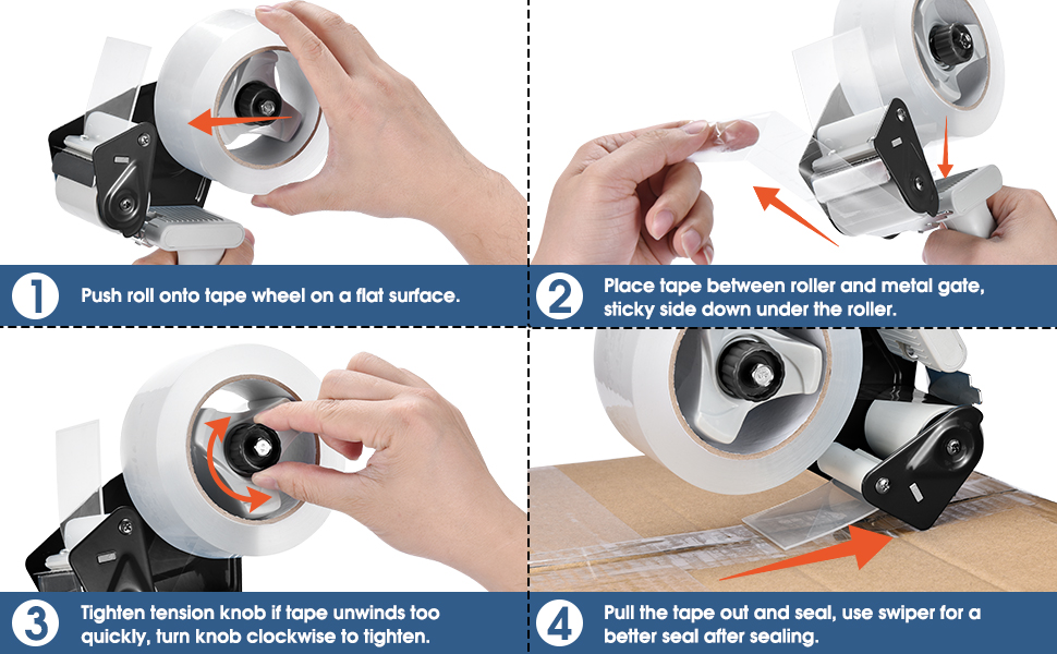 Packing Tape Dispenser Gun, Pacific Mailer 2 Inch Tape Gun