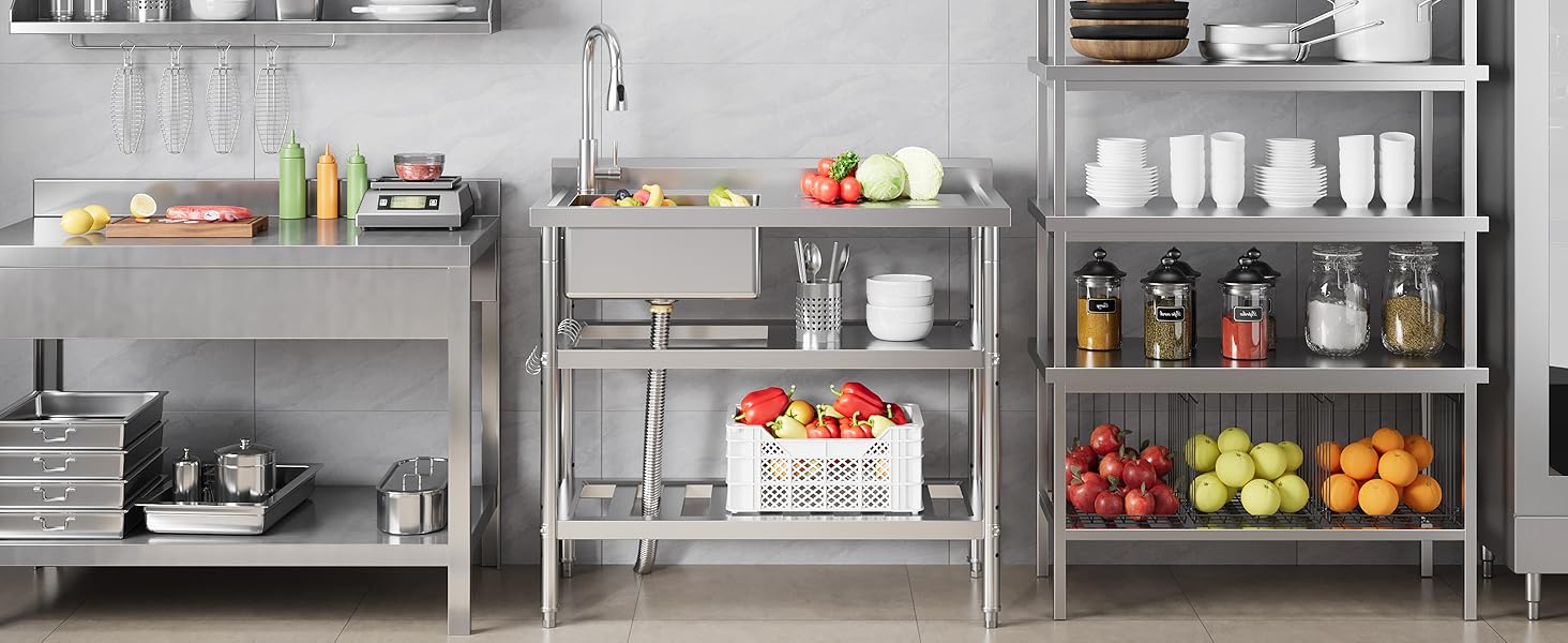 Stainless Steel Laundry Utility Sink