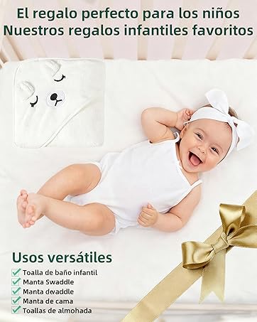 toalla de baño con capucha para niños; toalla bebe; toallas de baño para bebe