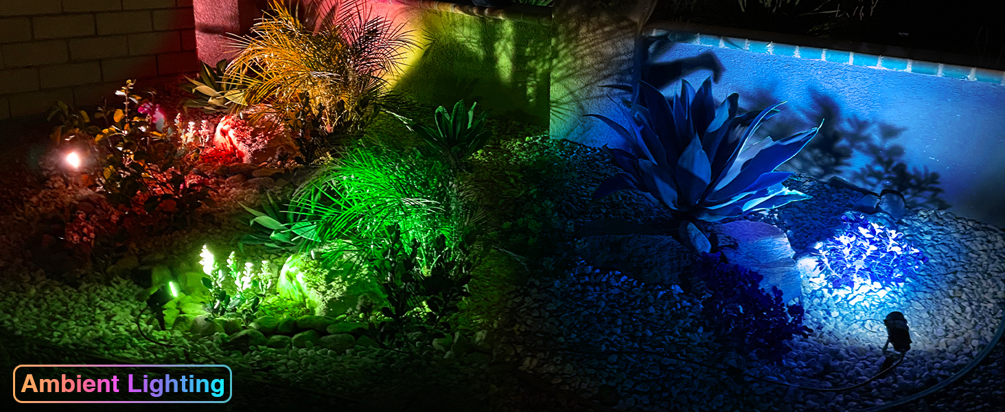 RGB landscape lights