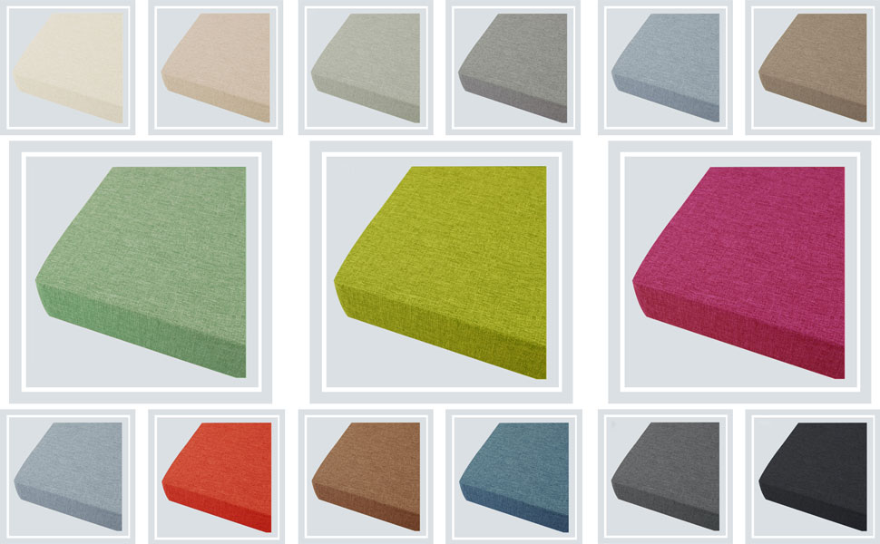 HBLIGHT Indoor Outdoor Bench Cushion,Custom Washable Bench Cushion for