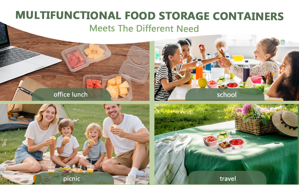 multifunctional food storage containers